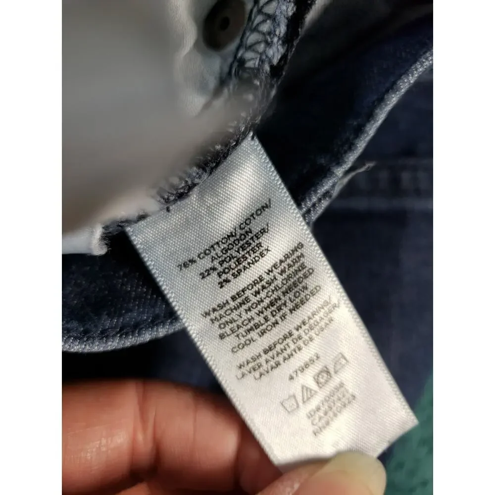 Loft Jeans Size 6 Petite Women Blue Pants Denim Stretch Mid Rise Modern Skinny